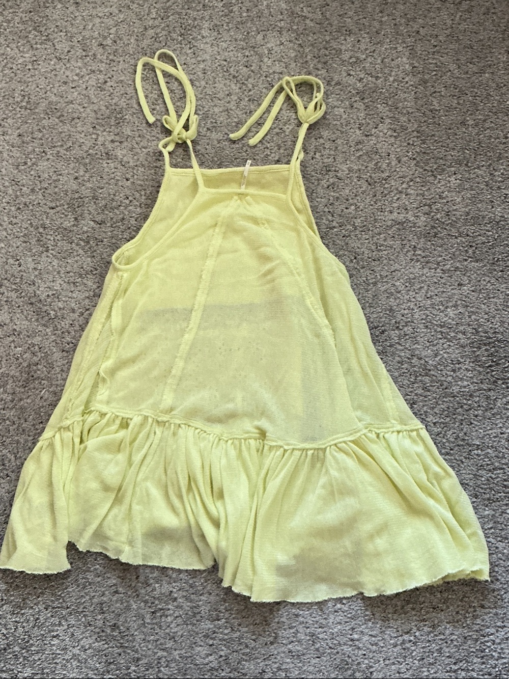 New Free People Calipso Tank ~ Early Bloomer Yellow - Picture 10 of 11